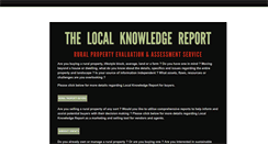 Desktop Screenshot of localknowledgereport.com