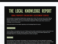 Tablet Screenshot of localknowledgereport.com